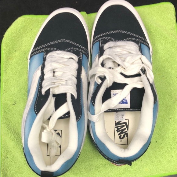Vans Black and Blue Wave Wash Sneakers - Picture 5 of 5